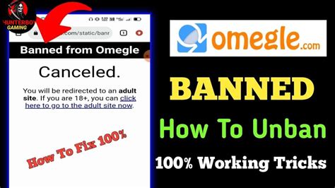 how do i get unbanned from omegle|how to fix omegle ban.